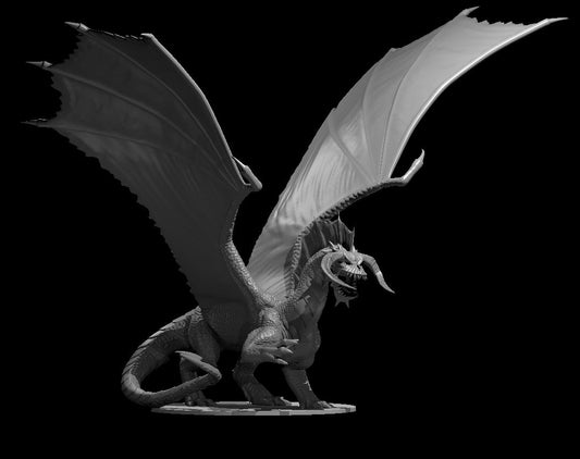 Adult Black Dragon - YourMiniature Tabletop Figuren