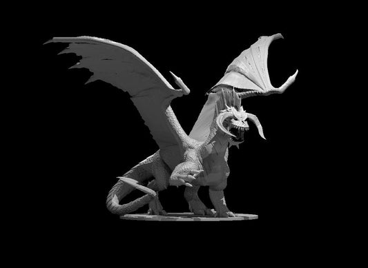 Adult Black Dragon closed Wings - YourMiniature Tabletop Figuren