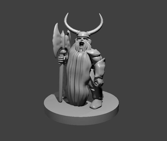 Dwarf Barbarian - YourMiniature Tabletop Figuren