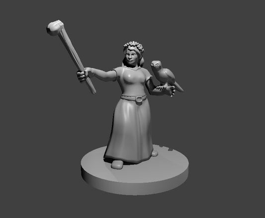 Dwarf Female Druid - YourMiniature Tabletop Figuren