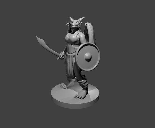 Female Dragonborn Druid - YourMiniature Tabletop Figuren