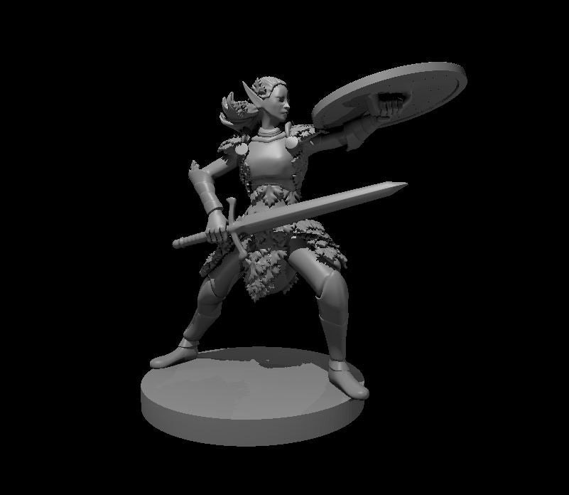 Elf Female Fighter Eladrin - YourMiniature Tabletop Figuren
