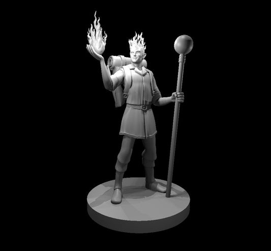 Fire Sorcerer Male - YourMiniature Tabletop Figuren