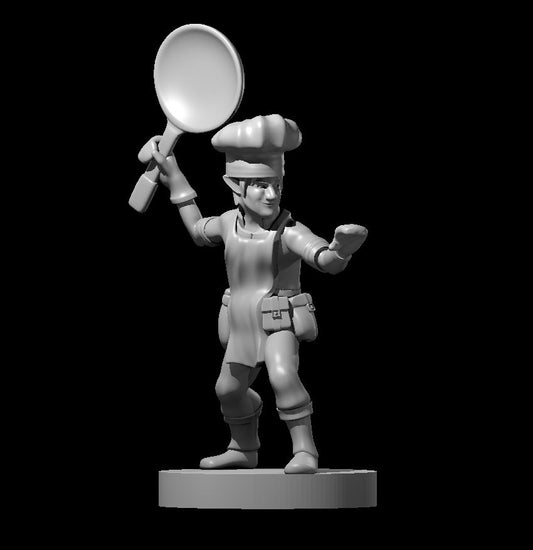 Gnome Fighter Chef - YourMiniature Tabletop Figuren