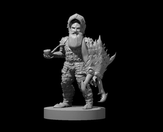 Gnome Artificer with Plate Armor - YourMiniature Tabletop Figuren
