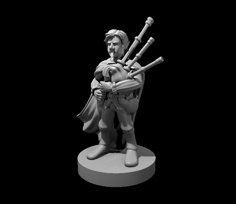 Gnome Male Bard with Bagpipes - YourMiniature Tabletop Figuren
