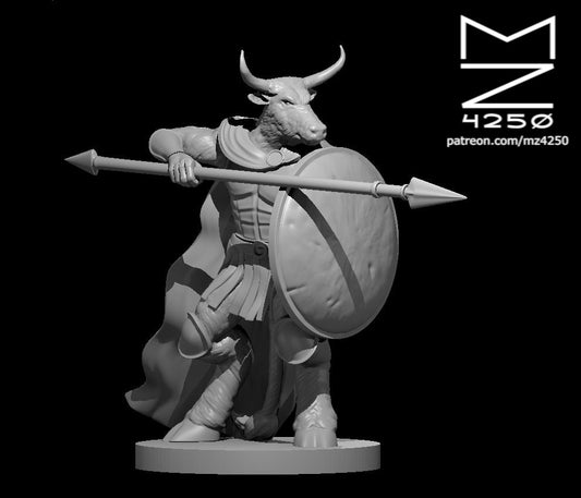 Minotaur Hoplite Fighter - YourMiniature Tabletop Figuren