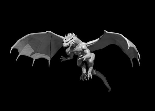 Red Dragon Wyrmling Flying - YourMiniature Tabletop Figuren