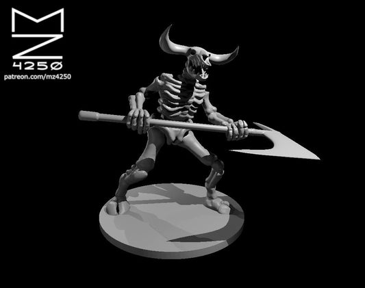 Skeleton Minotaur - YourMiniature Tabletop Figuren
