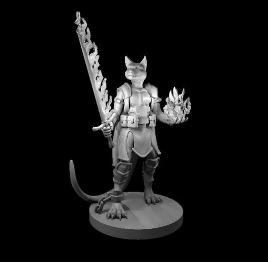 Tabaxi Female Warlock - YourMiniature Tabletop Figuren
