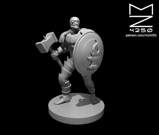 Warforged Forge Cleric - YourMiniature Tabletop Figuren