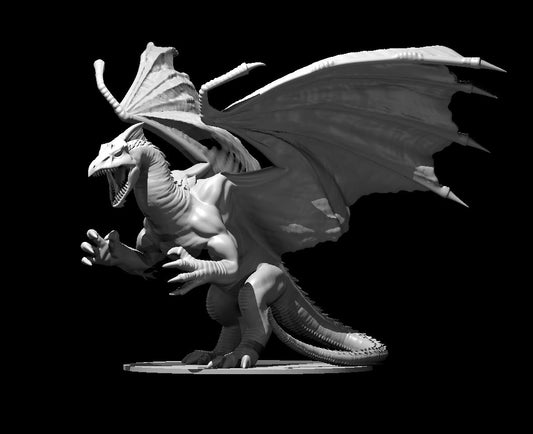 Adult White Dragon - YourMiniature Tabletop Figuren