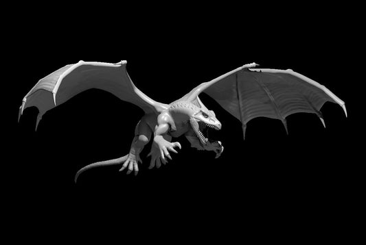 White Dragon Wyrmling Flying - YourMiniature Tabletop Figuren